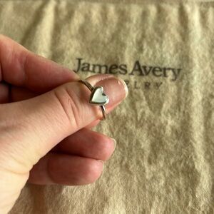 EUC James Avery Sweetheart gemstone ring